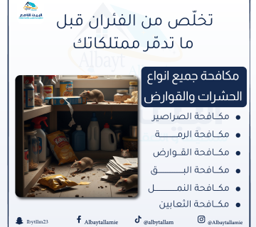 "شركة مكافحة الفئران   البيت الامع"