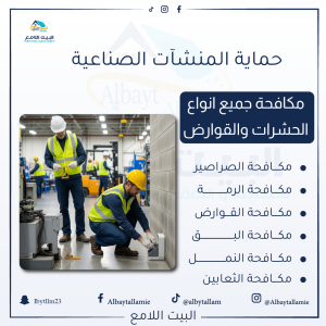 "فريق مكافحة الفئران من شركة البيت اللامع أثناء العمل"